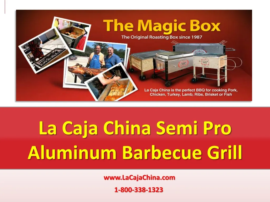 la caja china semi pro aluminum barbecue grill