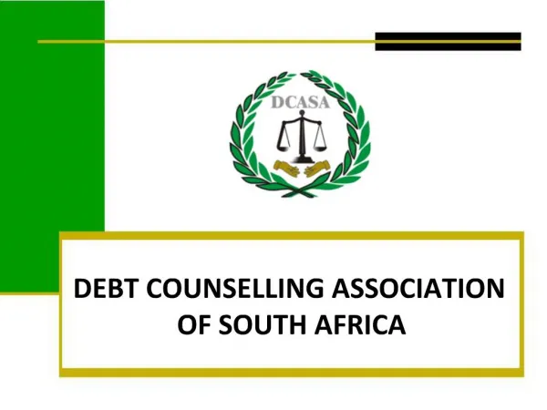 DEBT COUNSELLING ASSOCIATION OF SOUTH AFRICA