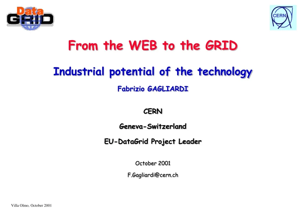 from the web to the grid industrial potential