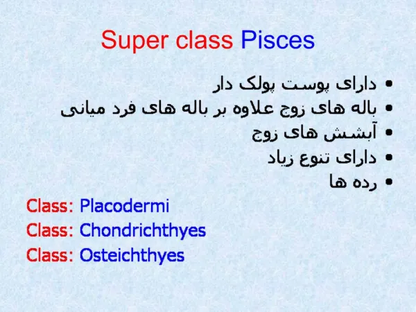 Super class Pisces