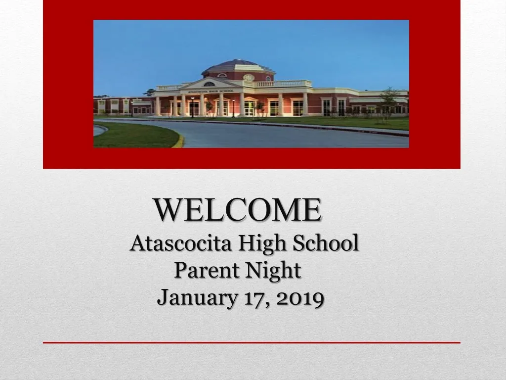 welcome atascocita high school parent night january 17 2019