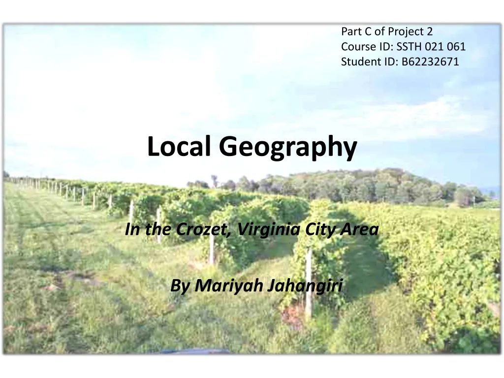 local geography