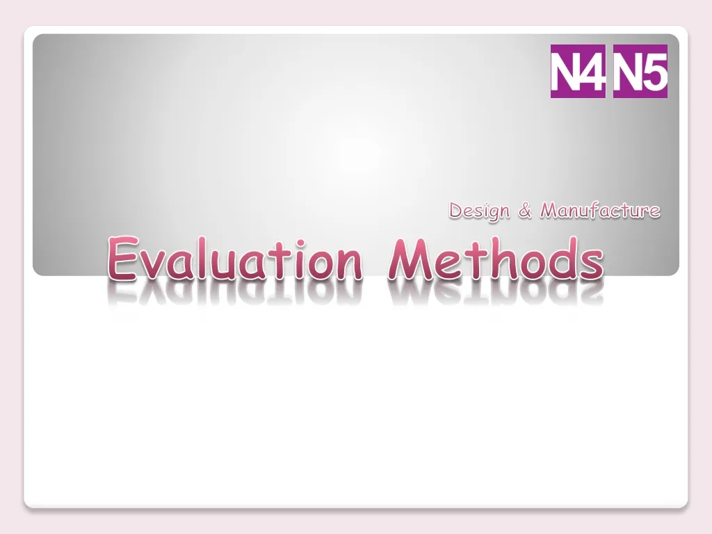 evaluation methods