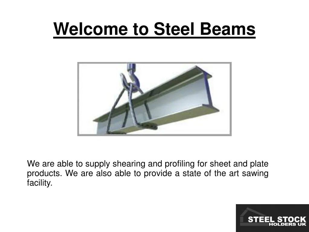 welcome to steel beams