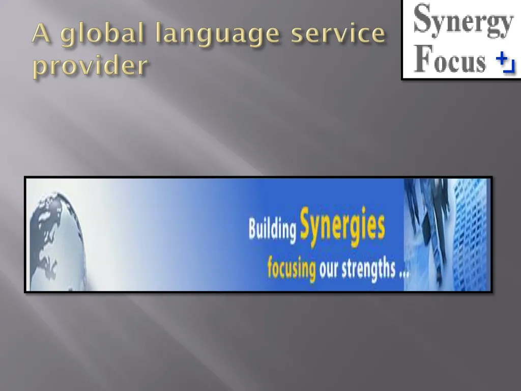 a global language service provider