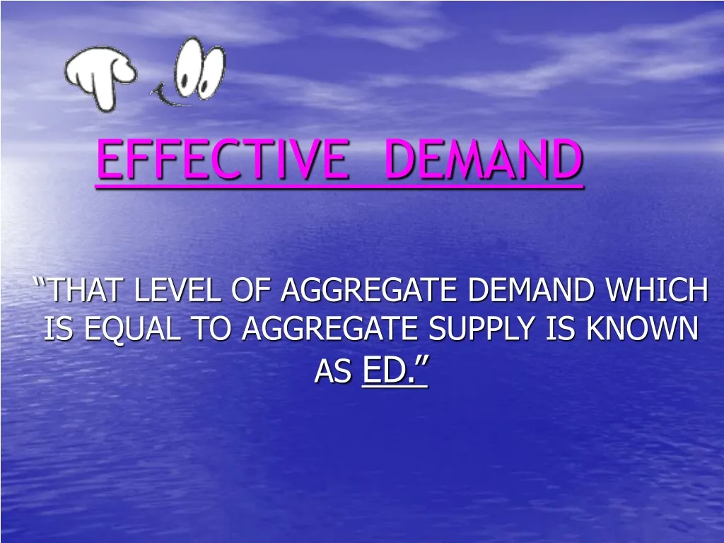effective demand