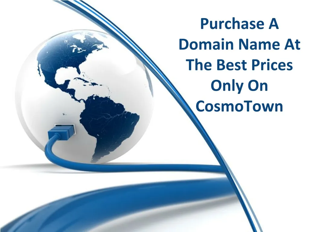 purchase a domain name at the best prices only on cosmotown