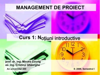 MANAGEMENT DE PROIECT - slide 1