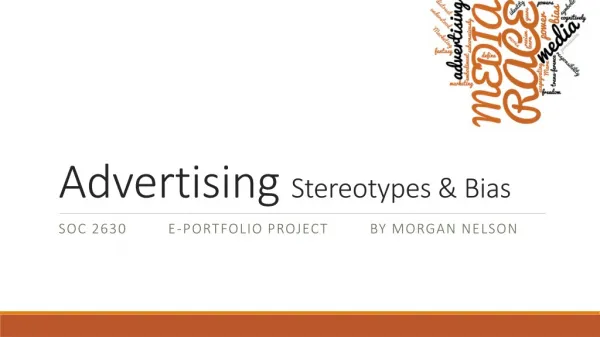 Advertising Stereotypes &amp; Bias
