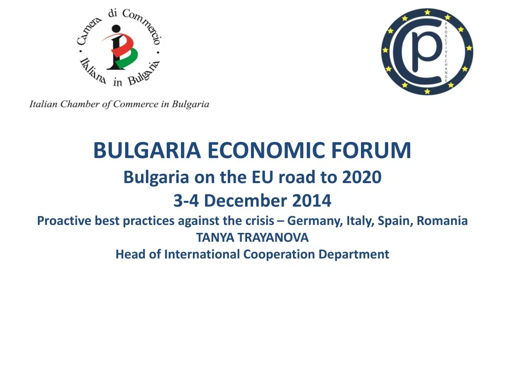 bulgaria economic forum bulgaria on the eu road