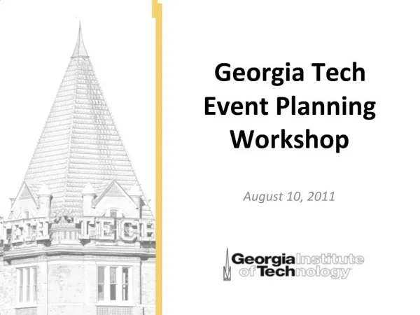 Georgia Tech Event Planning Workshop