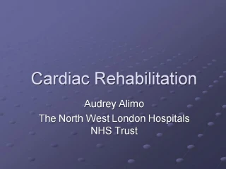 Cardiac Rehabilitation - slide 1