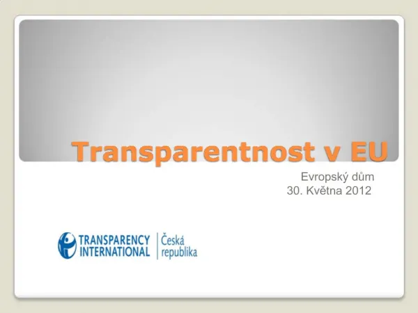 Transparentnost v EU