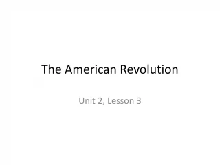 The American Revolution - slide 1