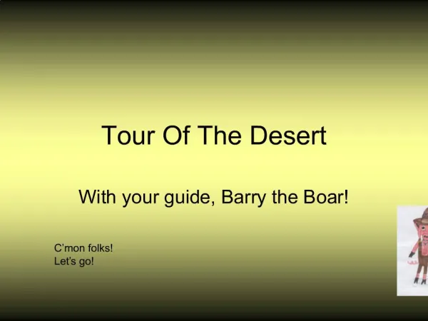 Tour Of The Desert