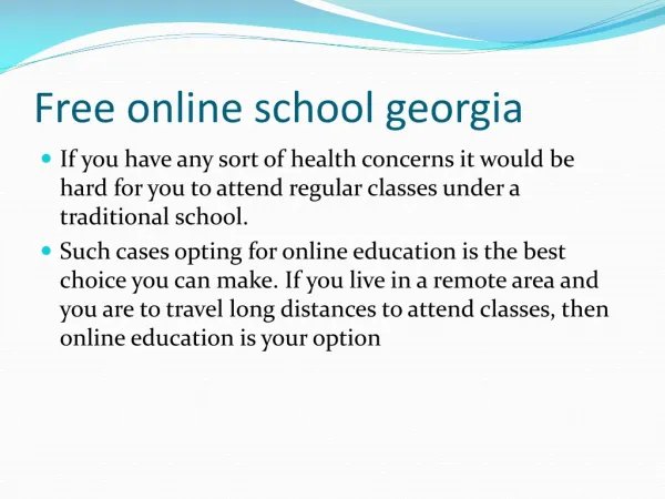 Online public school georgia
