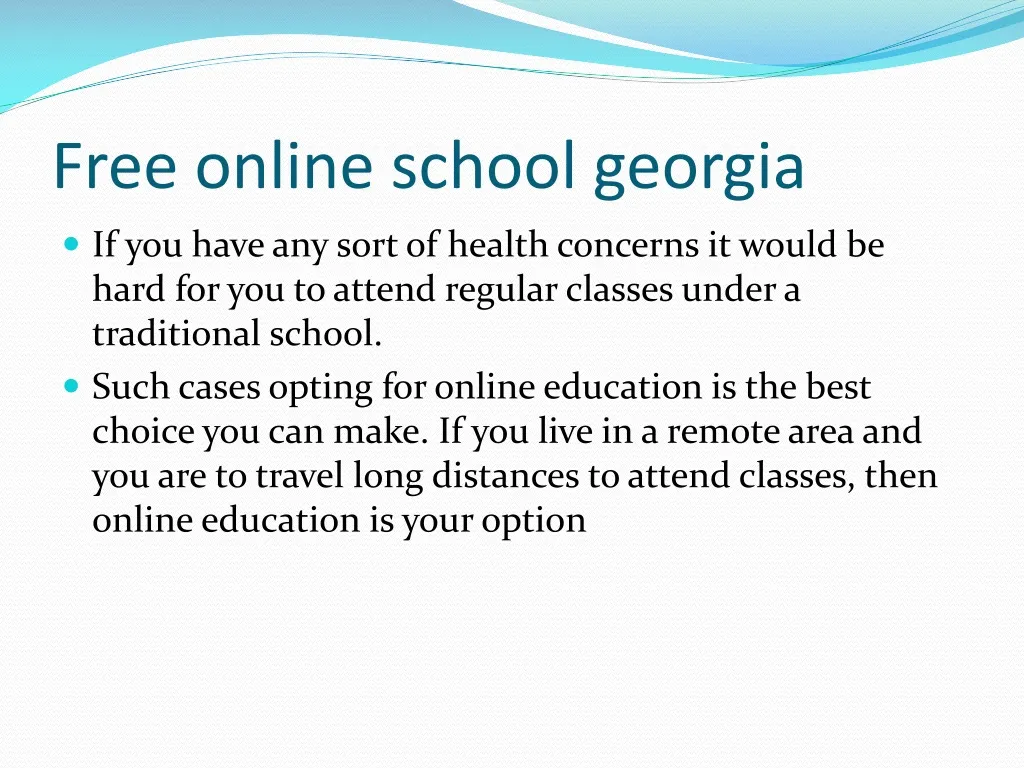 free online school georgia