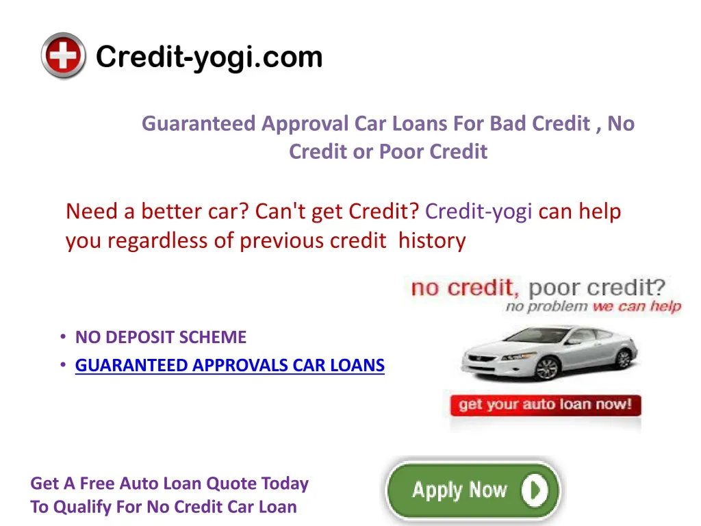 need a better car can t get credit credit yogi can help you regardless of previous credit history