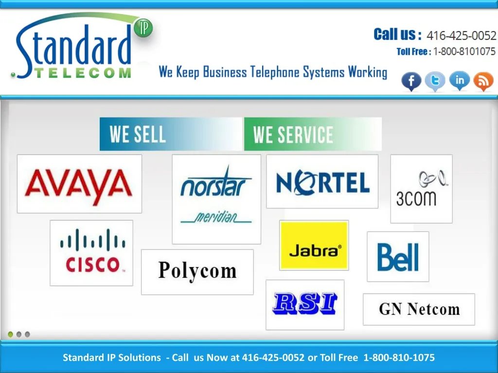 standard ip solutions call us now at 416 425 0052