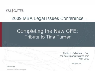 Completing the New GFE: Tribute to Tina Turner - slide 1