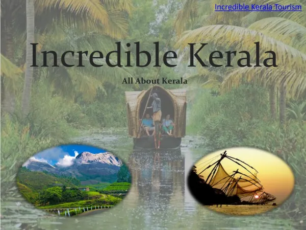 Visit Incredible Kerala Tourism Destinations