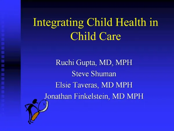 Integrating Child Health in Child Care