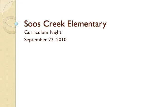Soos Creek Elementary