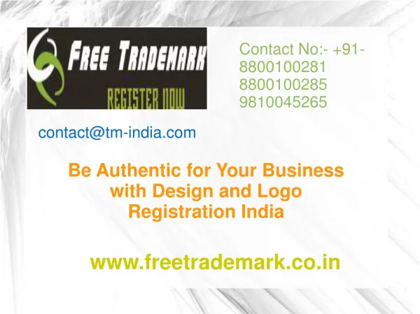 Your Business with Design and Logo Registration India