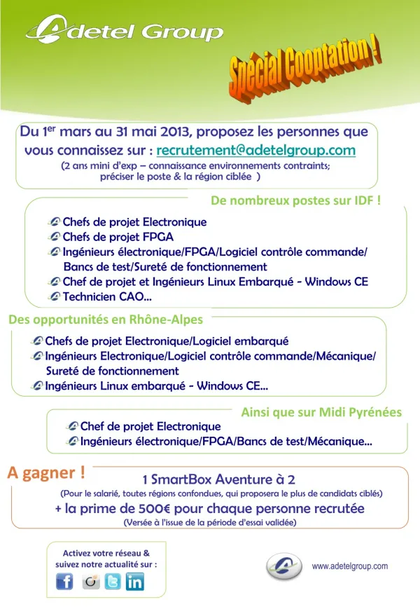Concours Cooptation Adetel