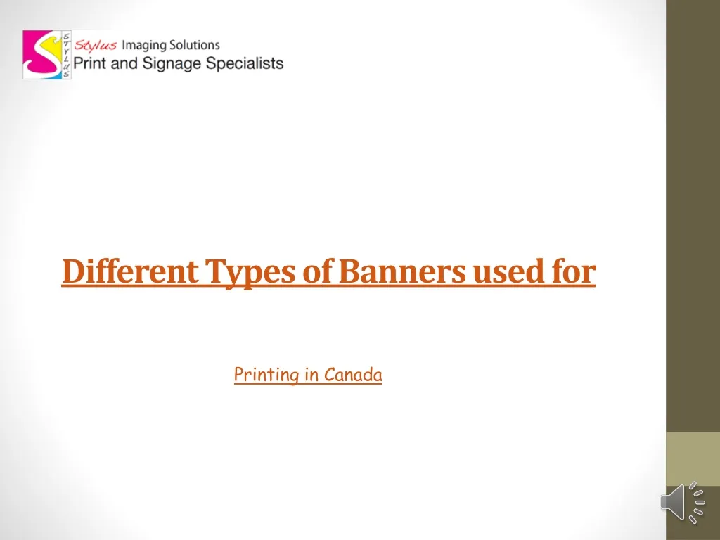 different types of banners used for