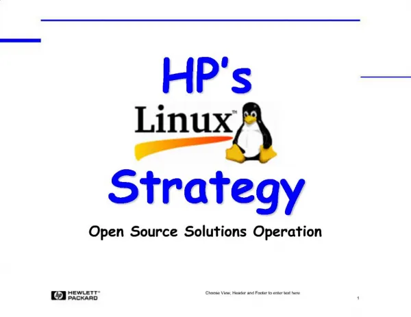 HP s Strategy
