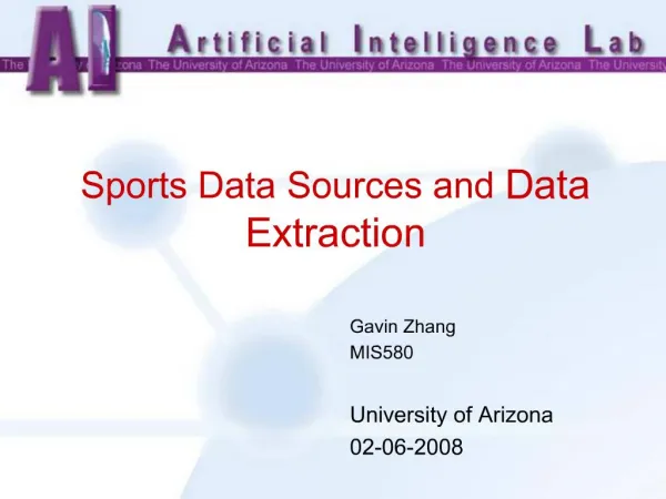 Sports Data Sources and Data Extraction