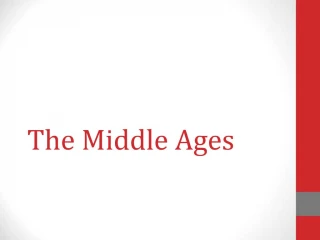 The Middle Ages - slide 1