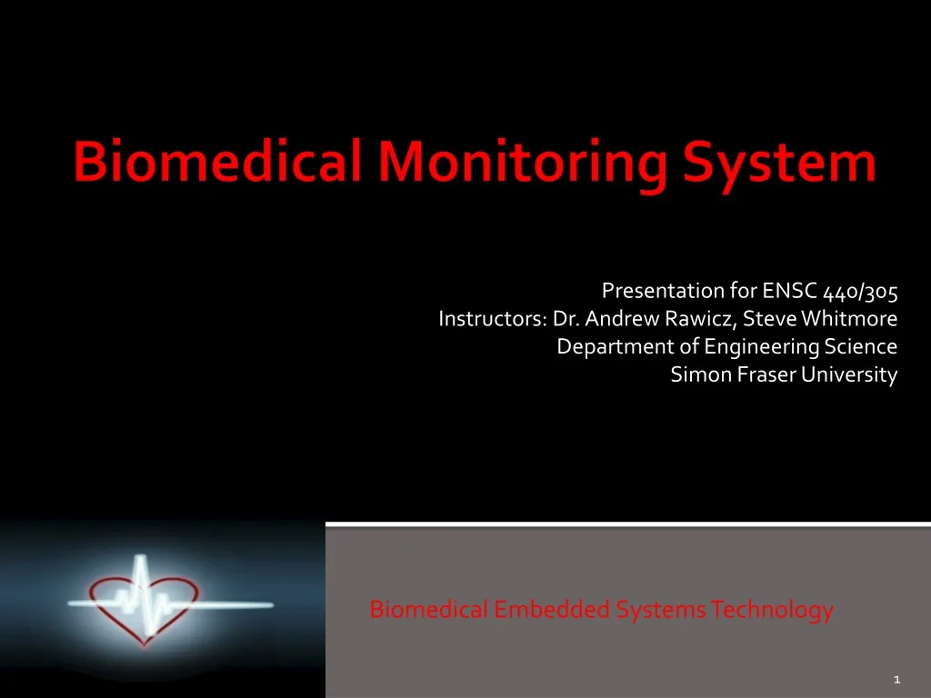 biomedical embedded systems technology