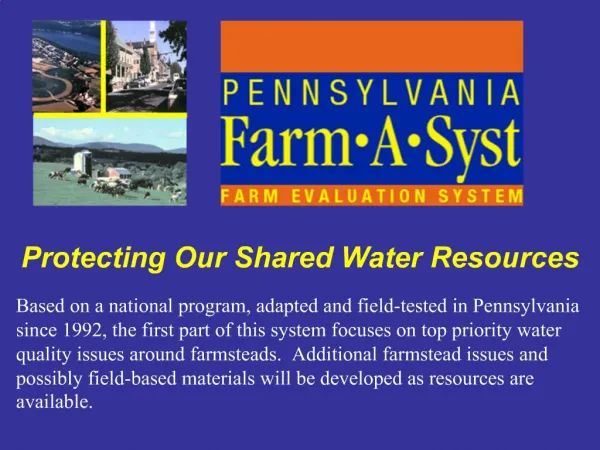 Protecting Our Shared Water Resources