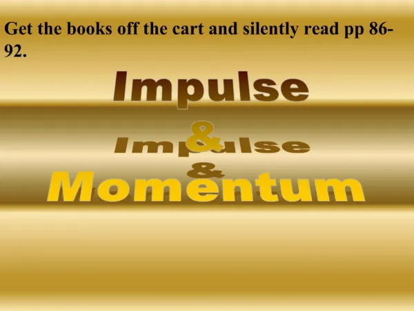 Impulse Momentum