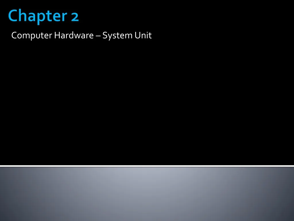 computer hardware system unit