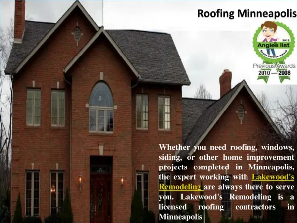 Lakewoods Remodeling - Siding, Roofing Minneapolis