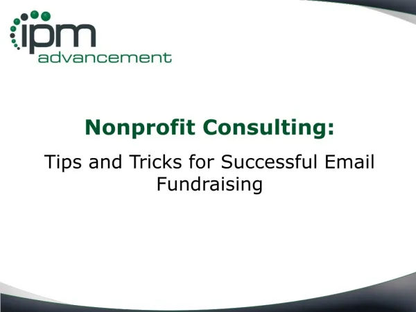 Nonprofit Consulting: Tips and Tricks for Successful Email