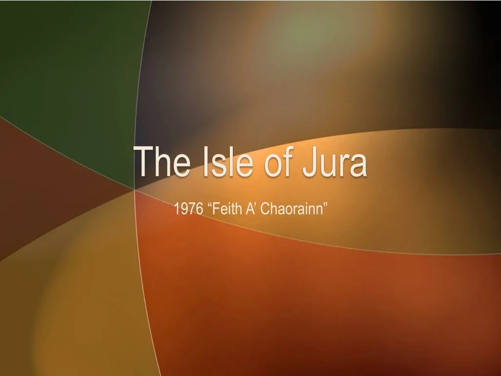 the isle of jura