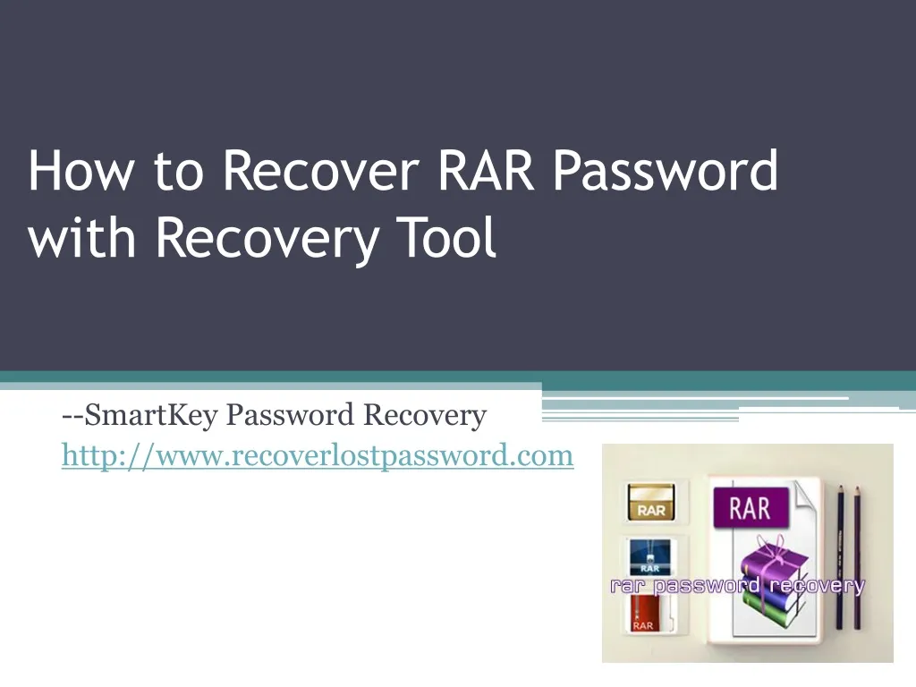 how to recover rar password with recovery tool
