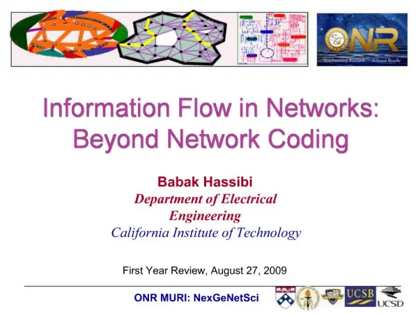 Information Flow in Networks: Beyond Network Coding