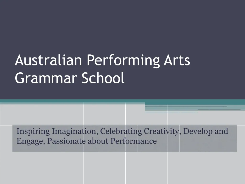 australian performing arts grammar school