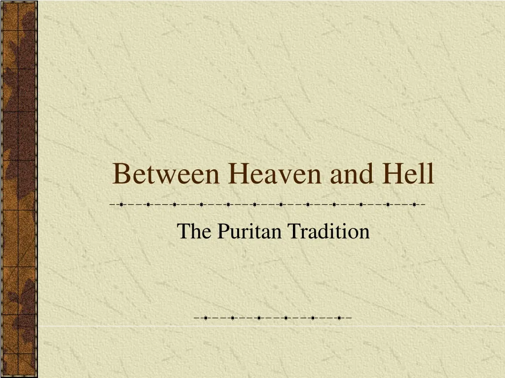 between heaven and hell