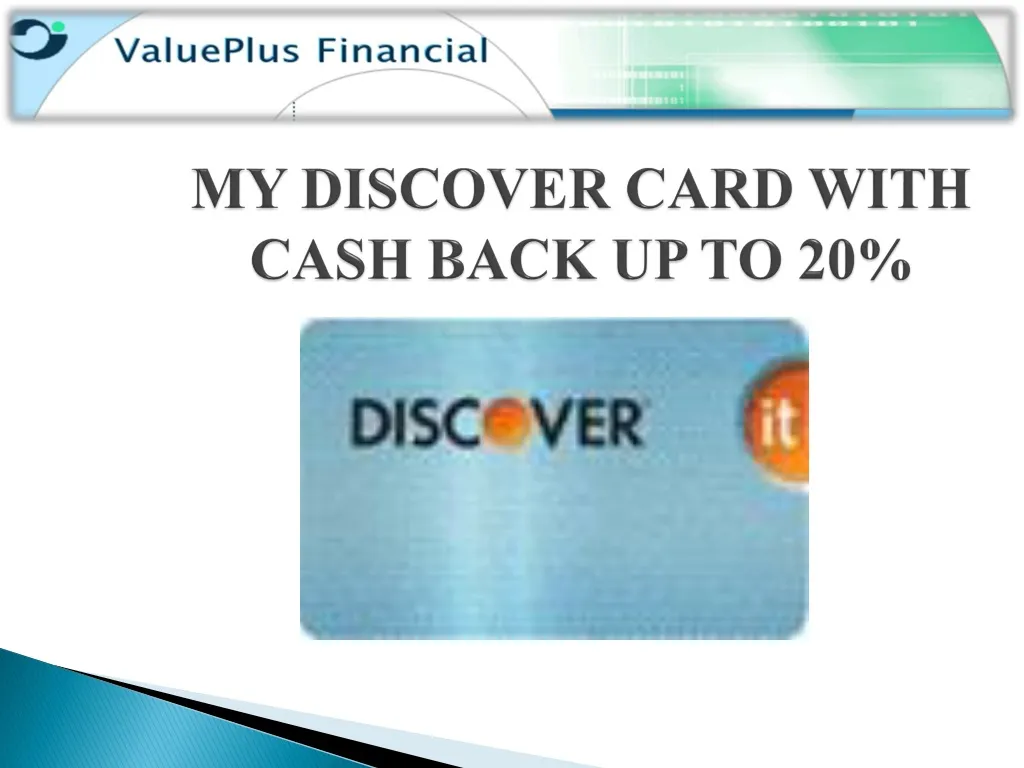 my discover card with cash back up to 20