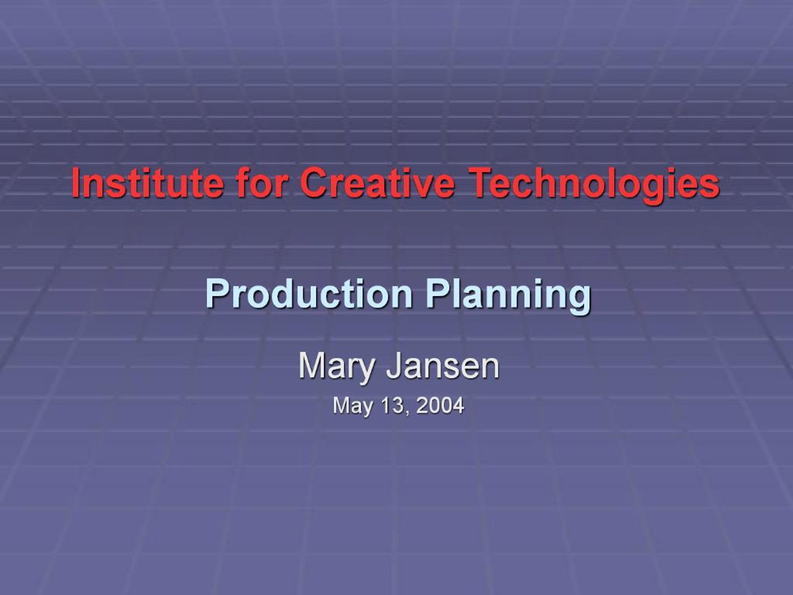 PPT - Production Planning PowerPoint Presentation, free download - ID ...