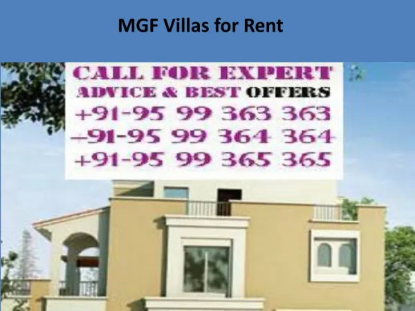 MGF Villas for Rent
