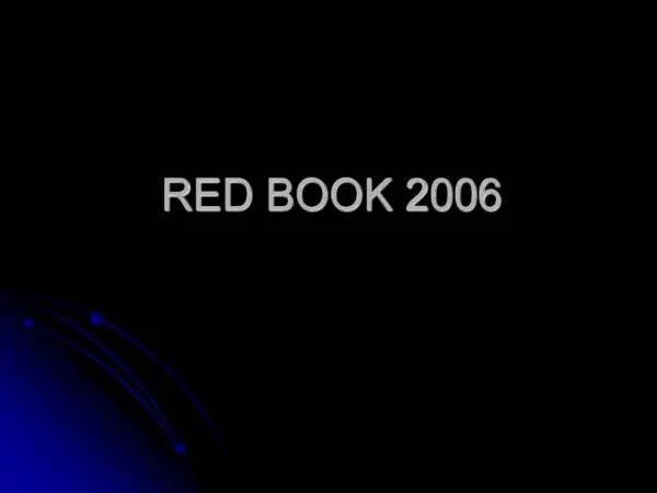 RED BOOK 2006