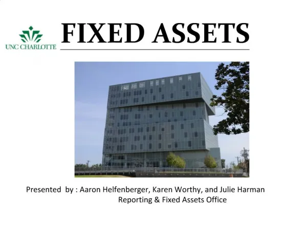 FIXED ASSETS