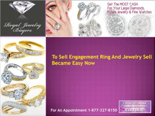 To Sell Engagement Ring